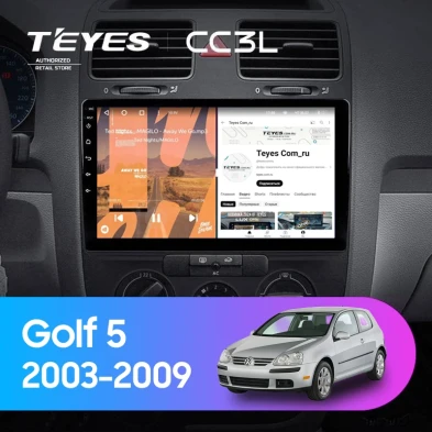 Штатная магнитола Teyes CC3L 4/32 Volkswagen Golf 5 (2003-2009) F1