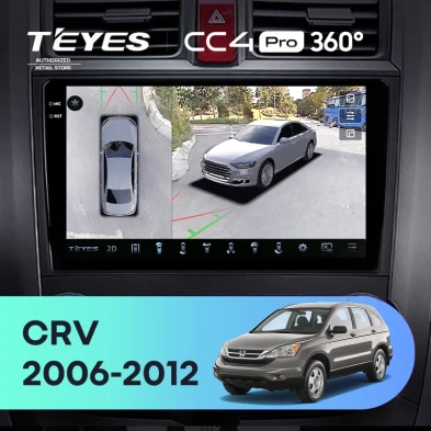 Штатная магнитола Teyes CC4 Pro 360 12/256 Honda CR-V 3 RE (2006-2012)