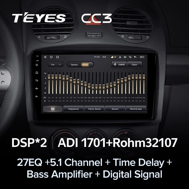 Штатная магнитола Teyes CC3 4/32 Volkswagen Beetle A4 (2002-2011)