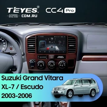 Штатная магнитола Teyes CC4 Pro 8/128 Suzuki Grand Vitara XL-7 (2003-2006)