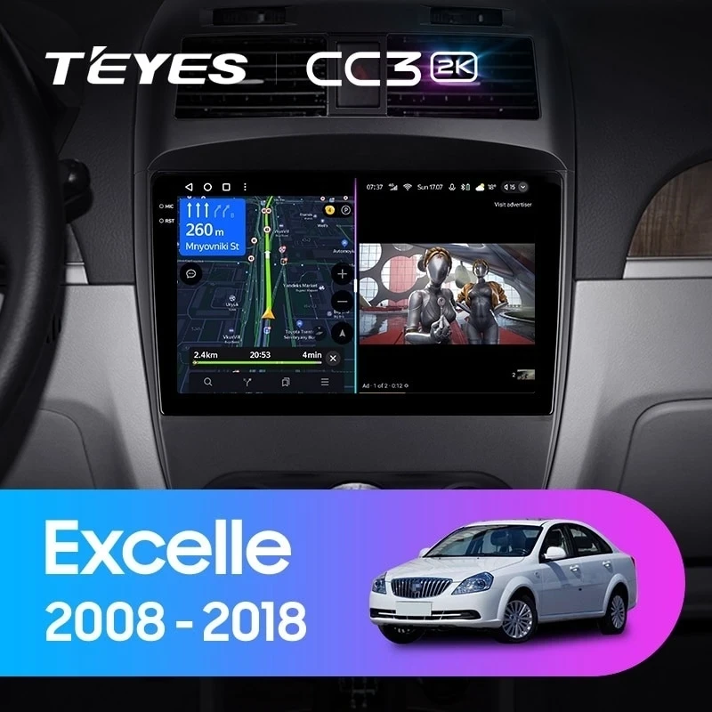 Штатная магнитола Teyes CC3 2K 4/32 Buick Excelle (2008-2018)
