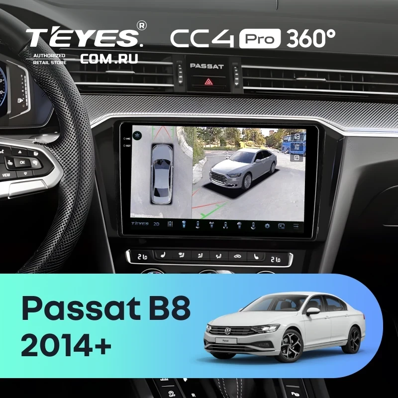 Штатная магнитола Teyes CC4 Pro 360 8/128 Volkswagen Passat B8 2014+