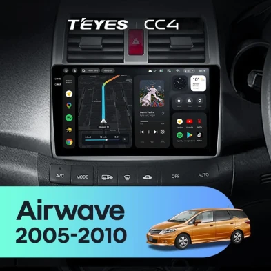 Штатная магнитола Teyes CC4 8/128 Honda Airwave GJ (2005-2010) Правый руль