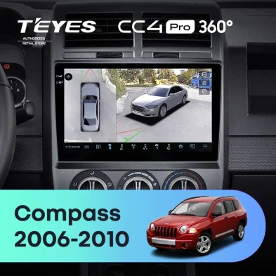 Штатная магнитола Teyes CC4 Pro 360 8/128 Jeep Compass 1 MK (2006-2010)