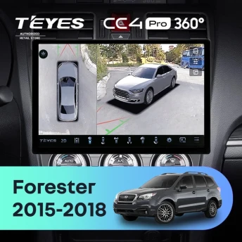 Штатная магнитола Teyes CC4 Pro 360 12/256 Subaru Forester SJ (2015-2018) (13")