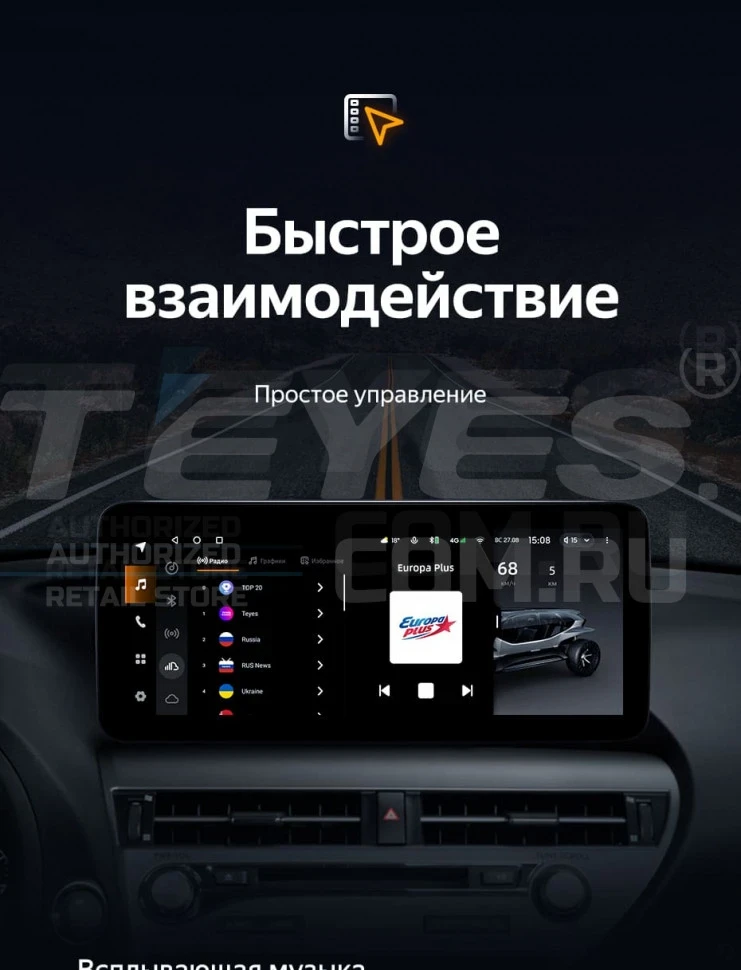 Штатная магнитола Teyes LUX ONE 6/128 Audi A4 B8 (2007-2015) Тип-B