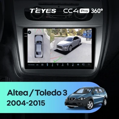 Штатная магнитола Teyes CC4 Pro 360 12/256 Seat Altea (2004-2015)