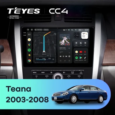 Штатная магнитола Teyes CC4 8/128 Nissan Teana 1 J31 (2003-2008) F3