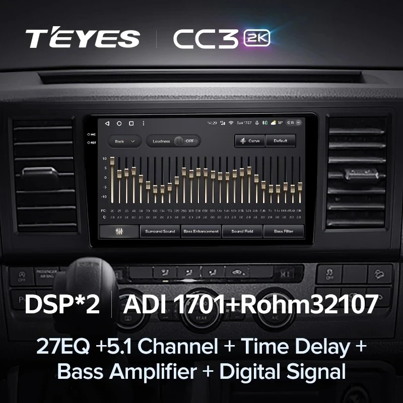 Штатная магнитола Teyes CC3 2K 4/64 Volkswagen Caravelle T6 2020+