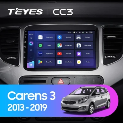 Штатная магнитола Teyes CC3 4/32 Kia Carens RP 3 (2013-2019)