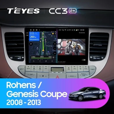 Штатная магнитола Teyes CC3 2K 4/64 Hyundai Rohens Genesis (2008-2013) F1