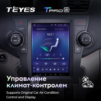 Штатная магнитола Tesla style Teyes TPRO 2 4/32 Toyota Highlander 2 XU40 (2007-2013)