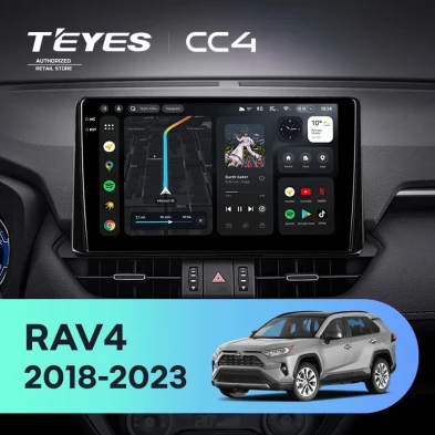 Штатная магнитола Teyes CC4 6/64 Toyota RAV4 5 XA50 (2018-2023) F2 Тип-B