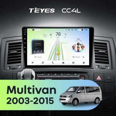 Штатная магнитола Teyes CC4L 6/64 Volkswagen Multivan T5 (2003-2015)
