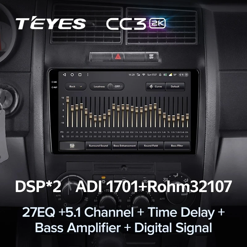 Штатная магнитола Teyes CC3 2K 4/32 Dodge Magnum 2 (2003-2007)